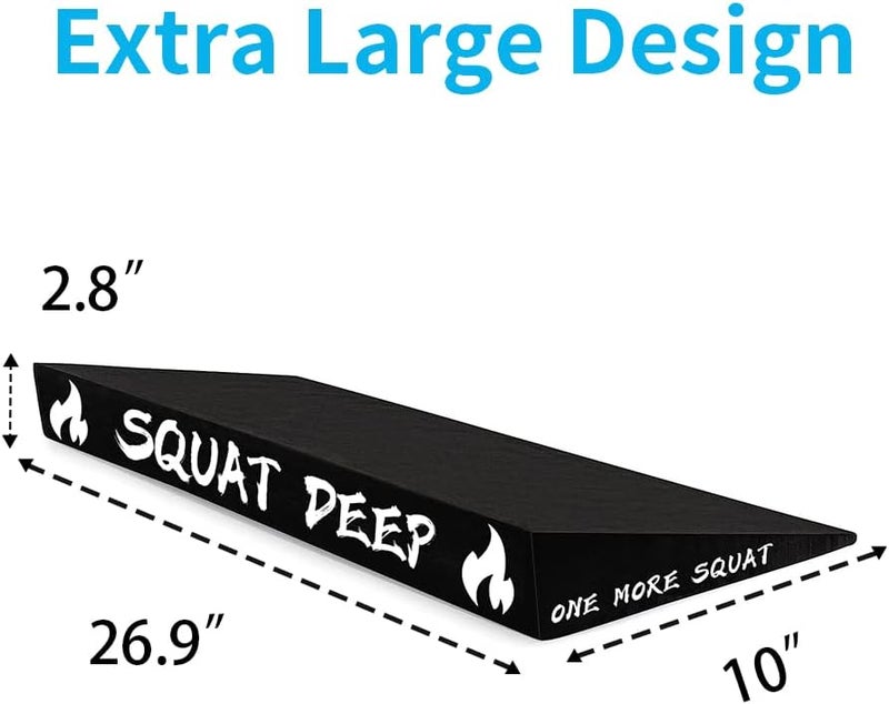 WINBOX Slant Board for Weightlifting and Calf Stretching - Non-Slip Heel Elevated Squat Wedge Block - Image 3